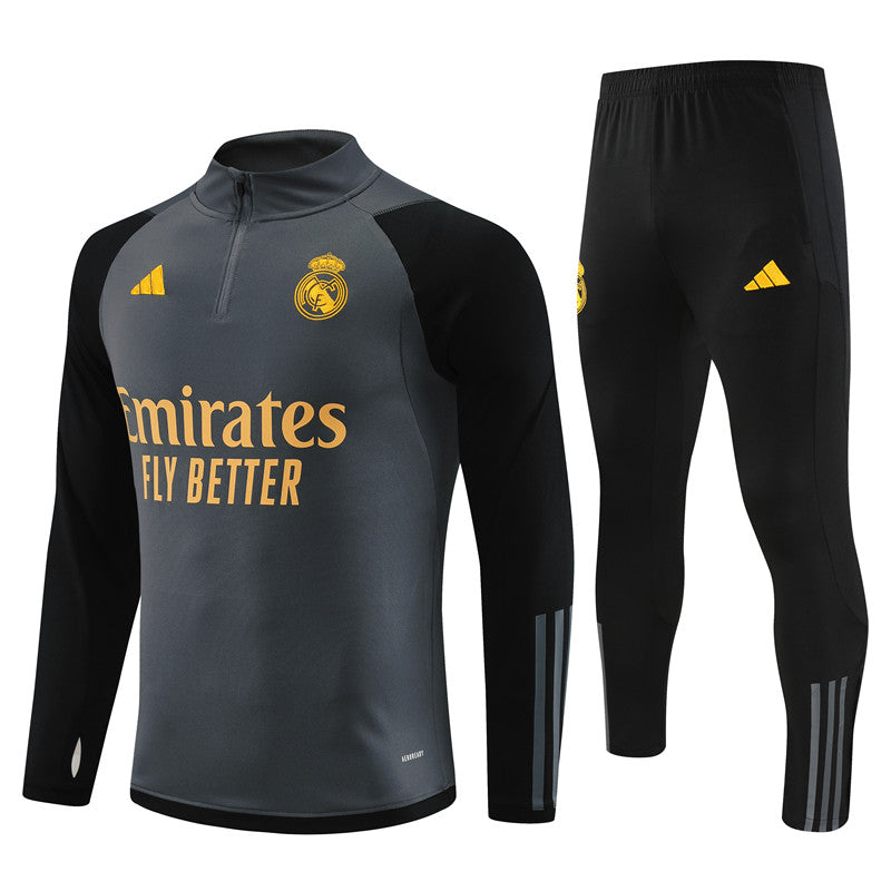 CONJUNTO REAL MADRID GRIS